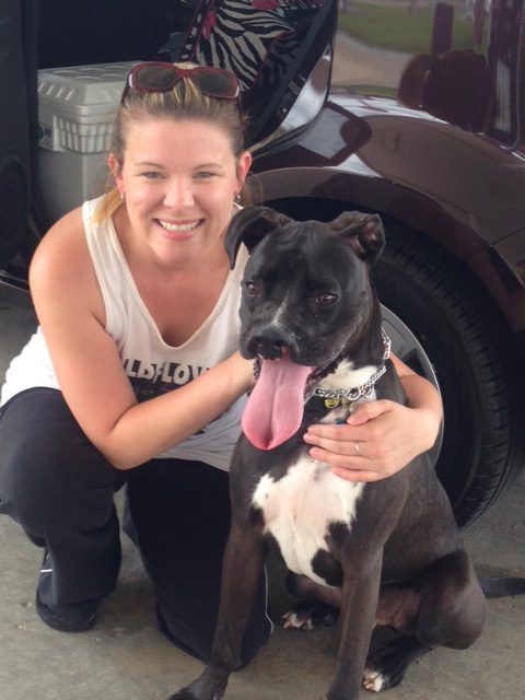 Jennifer Earnhardt with her dog, Marvin. Photo courtesy  Jennifer Earnhardt.