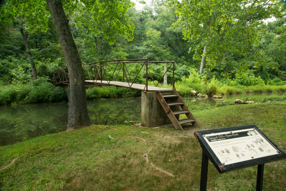 An elevated boardwalk helps protect the natural environment on the  Dripping Springs Trail. Photos courtesy Oklahoma Department of Tourism & Recreation.