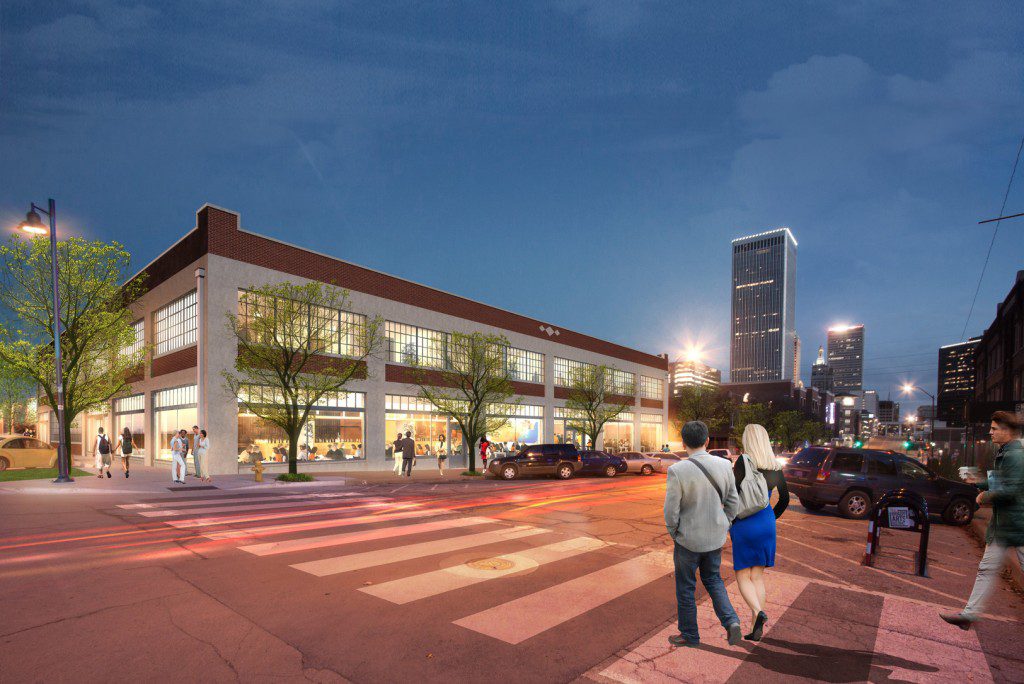 A rendering of the Ford Building’s historic renovation.  Photos courtesy Lilly Architects. 