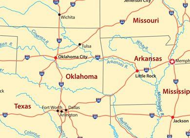 DAY TRIP: Memphis is a six-hour drive from Tulsa or a seven-hour drive from Oklahoma City.