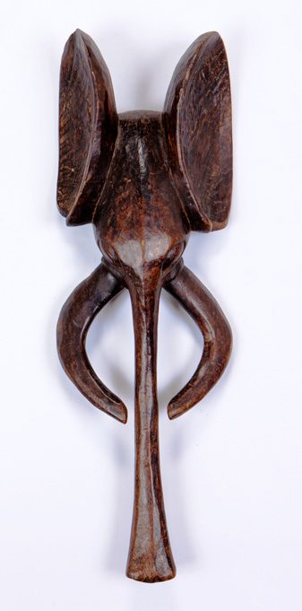 Bali (Africa, Bali), Elephant Mask, 20th century, Wood, 36 inches by 12 1/2 inches, Gift of Larry W. and Mattie R. Harms, 2011.001.042