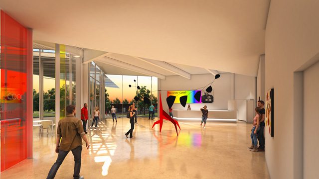 The sleek lines and modern architecture of Oklahoma Contemporary will provide a stunning backdrop for the numerous art pieces. 