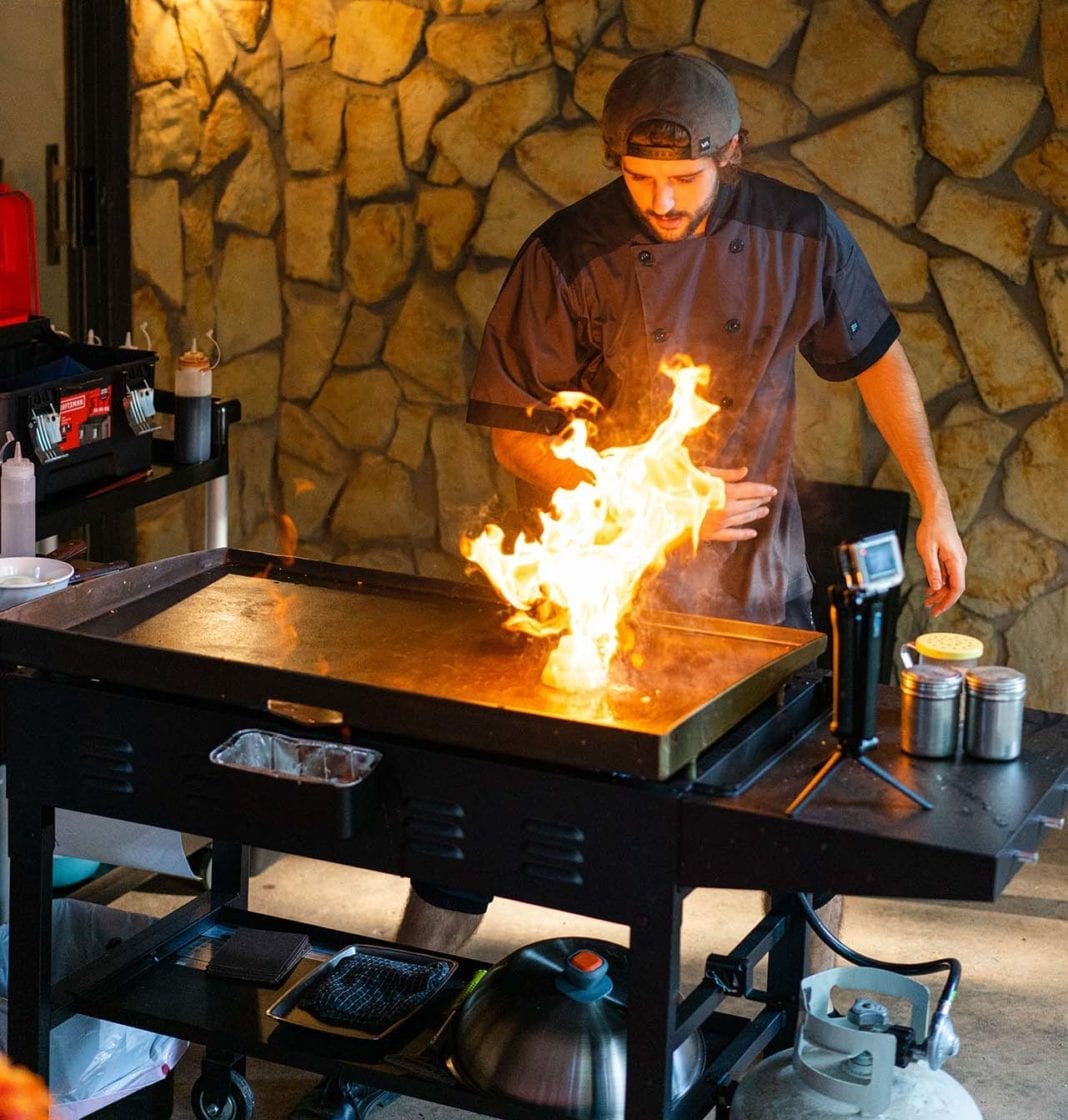 Dylan Koth offers a niche market to Oklahomans: private hibachi dining at home.