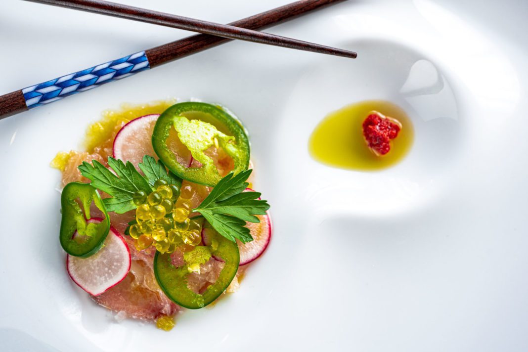 Hamachi crudo; Summit Club, TulsaPhoto by Andrew Saliga